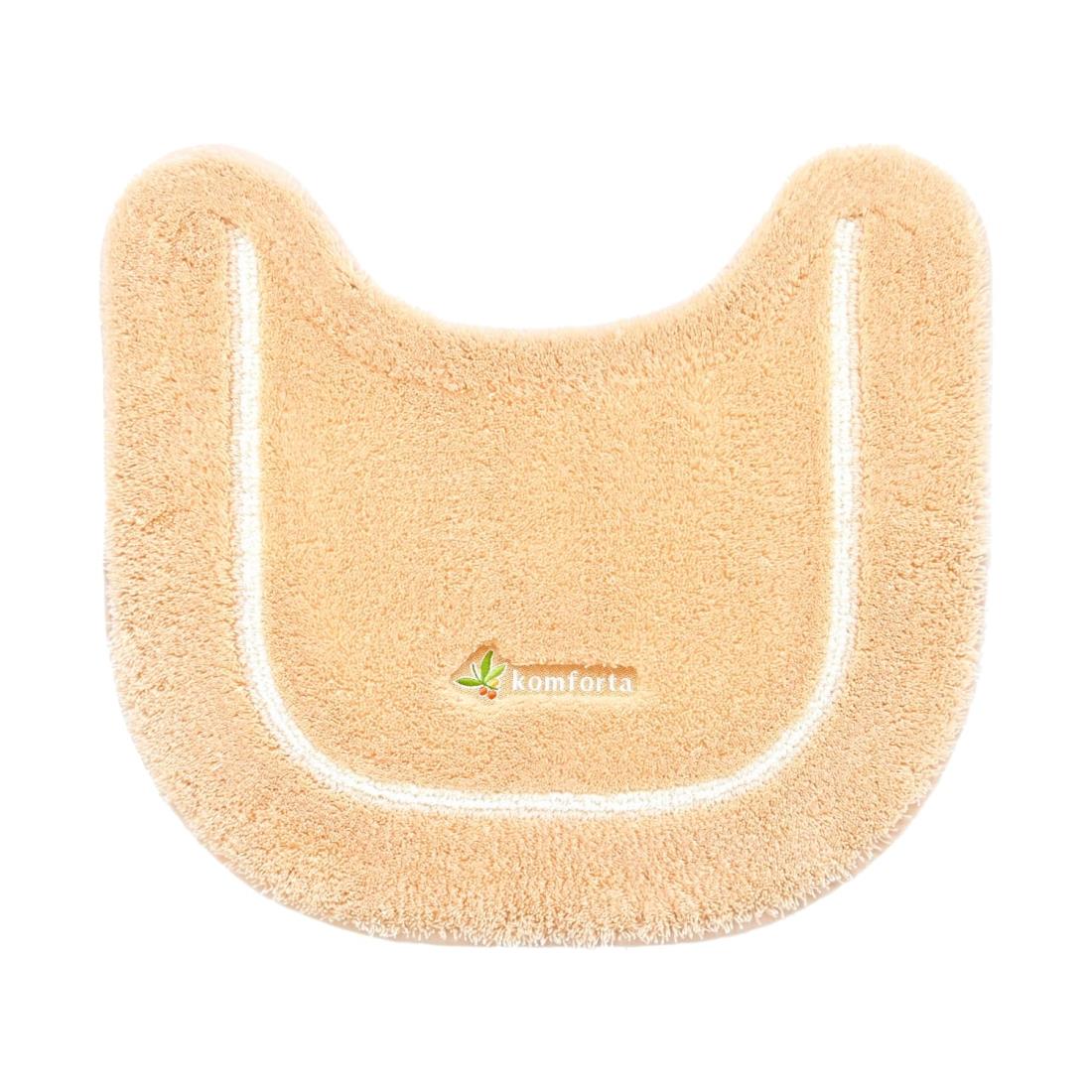 オカ(OKA) コムフォルタ6 トイレマット 約43cm×47cm ベージュ (シンプル かわいい カジュアル 無地)