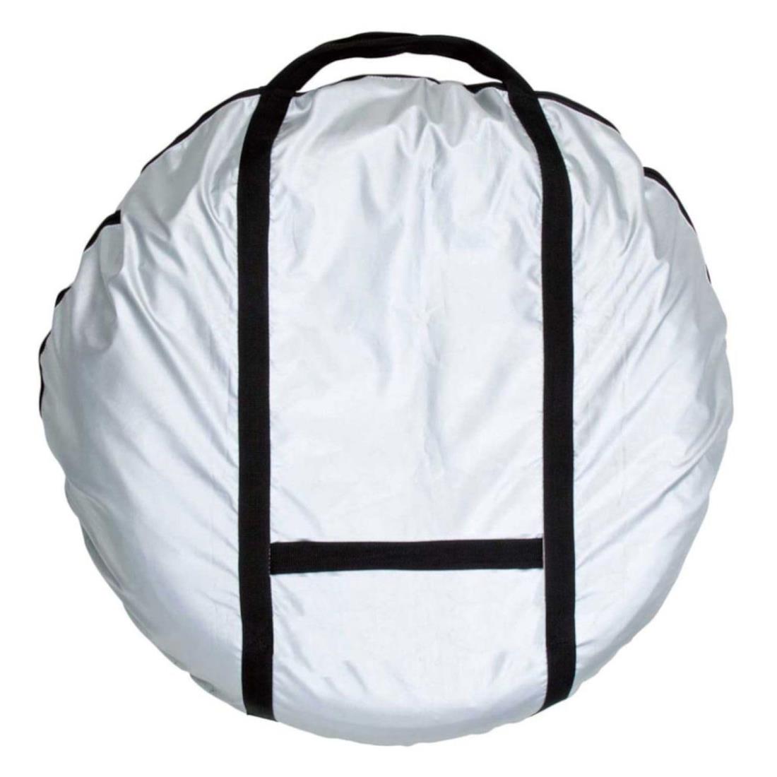 ボンフォーム(BONFORM) タイヤキャリーバッグ軽/普通車1本用 2枚セット ナット袋付き L シルバー 7205-..