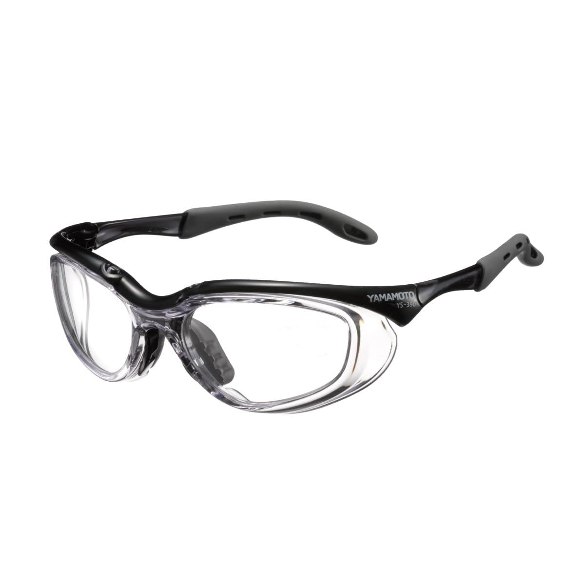 [山本光学] YS-390 保護めがね ブラック 長時間使用でも痛くなりにくい キズに強い くもり止め 日本製 ..
