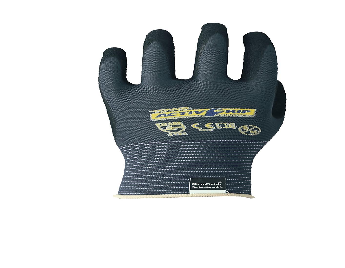 東和コーポレーション 《ニトリルWコーティング/背抜き手袋》 アクティブグリップアドバンス3双組 9/Lサイズ No.533