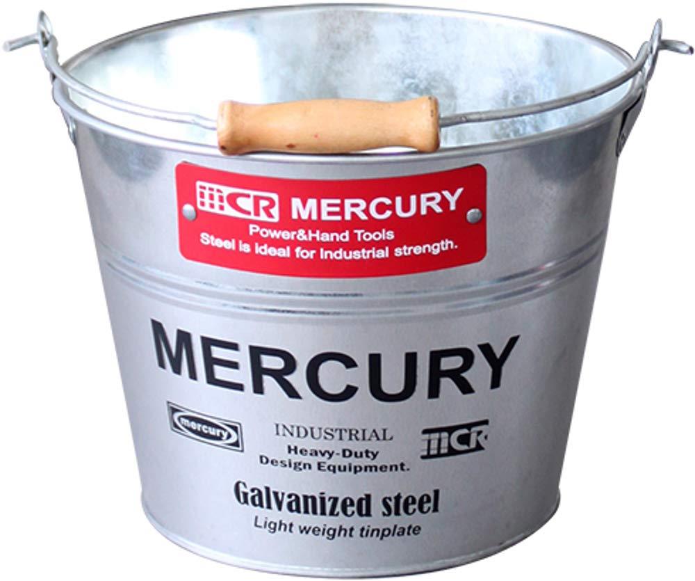 キーストーン マーキュリー ブリキ バケツ スモール φ23cm×H18cm ガルバブラック ME047182