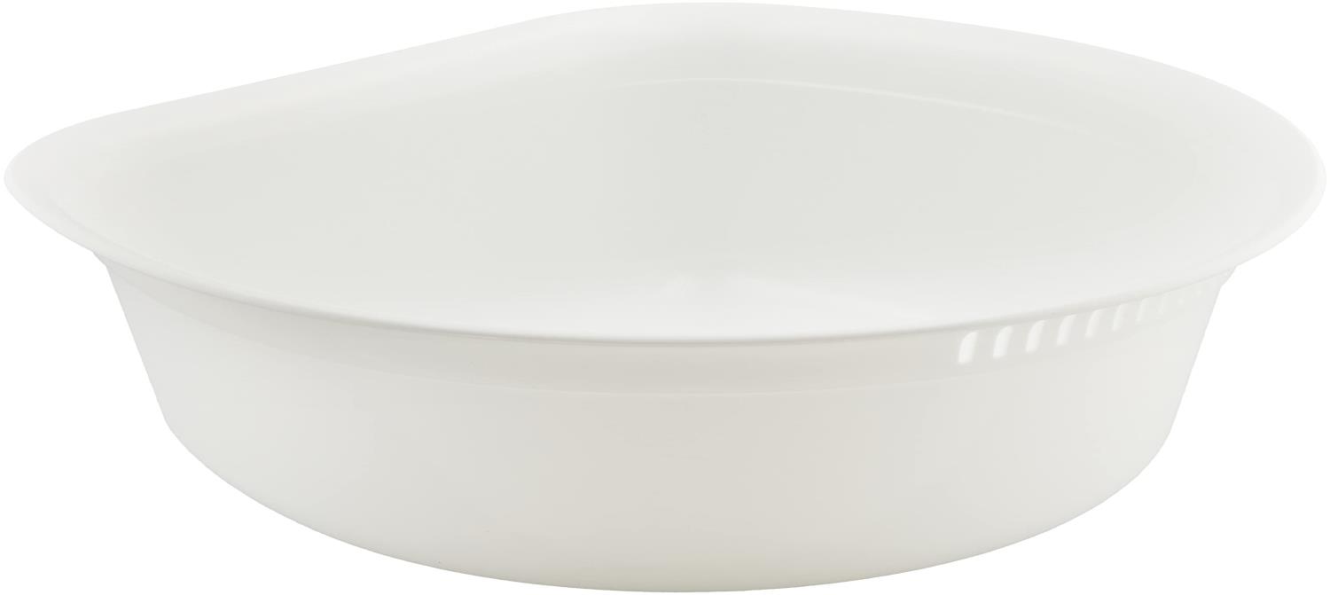 リス 洗い桶 D型 ホワイト W35×D32×H14.2cm H＆H ウォッシュタブ ラウンド 日本製