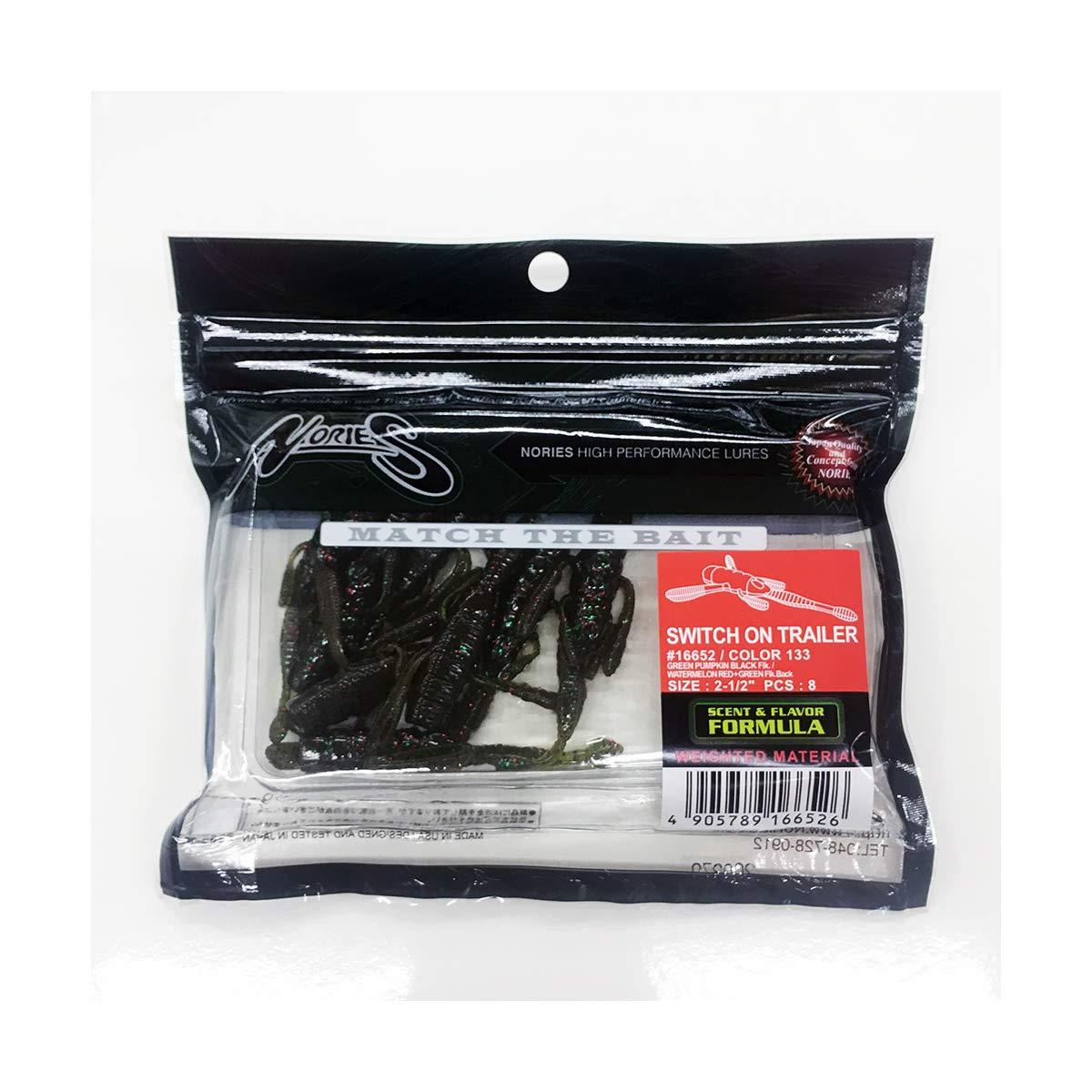 ノリーズ(Nories) スイッチオントレーラー 133 グリーンパンプキン ブラックFLk./ウォーターメロン レ..