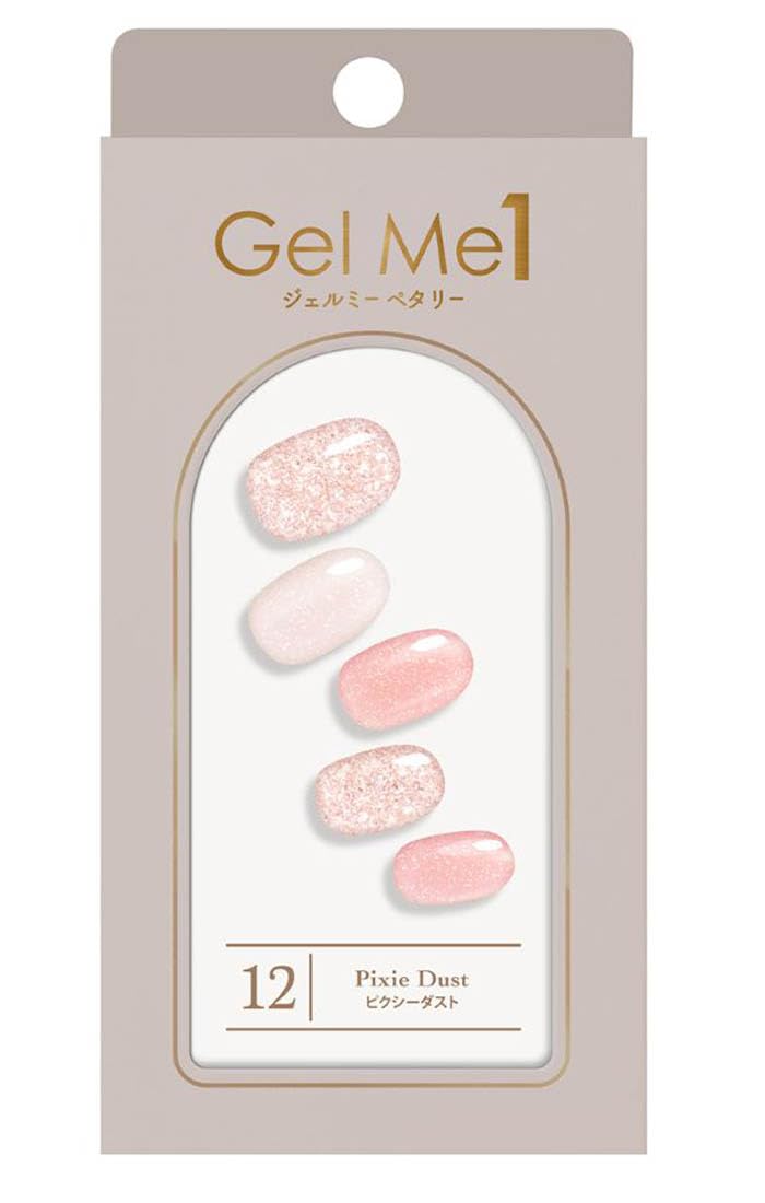 ジェルミーペタリー 2025年春定番カラー 12ピクシーダスト Gel me 1 ジェルネイル ネイルシール セルフネイル