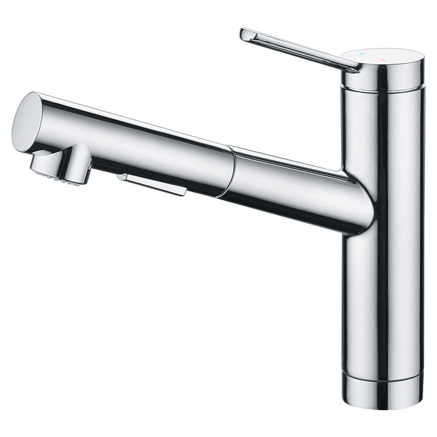 【送料無料】CREA キッチン蛇口 引出しホース式水栓 キッチン用水栓 シングルレバーワンホールキッチン水栓 伸縮 120度回転 2wayの吐水式 泡沫水流 シャワー水流