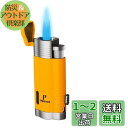 【高い品質】PIPITA 直噴ターボライター ガスライター 注入式 ジェット キャンドル ライター 防風 充填式 着火用ガスライター トーチ・火起こし(ガスなし...