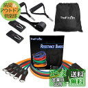 TheFitLife トレーニングチューブ チューブ トレーニング 筋トレチューブ (青/緑/赤/黒/橙)