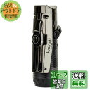 WDMART 防風ガスライター ブタン注入式ライター おしゃれ 充填式ライター ターボジェットライター 半透明なガスボックス (ブラックニッケル)(4)