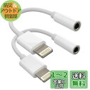 ライトニング 変換 アダプター (2パック)アイフォン 3.5mm ジャック アップル イヤホン 繋ぐ ケーブル あいふぉん Lightning プラグ ヘッド...