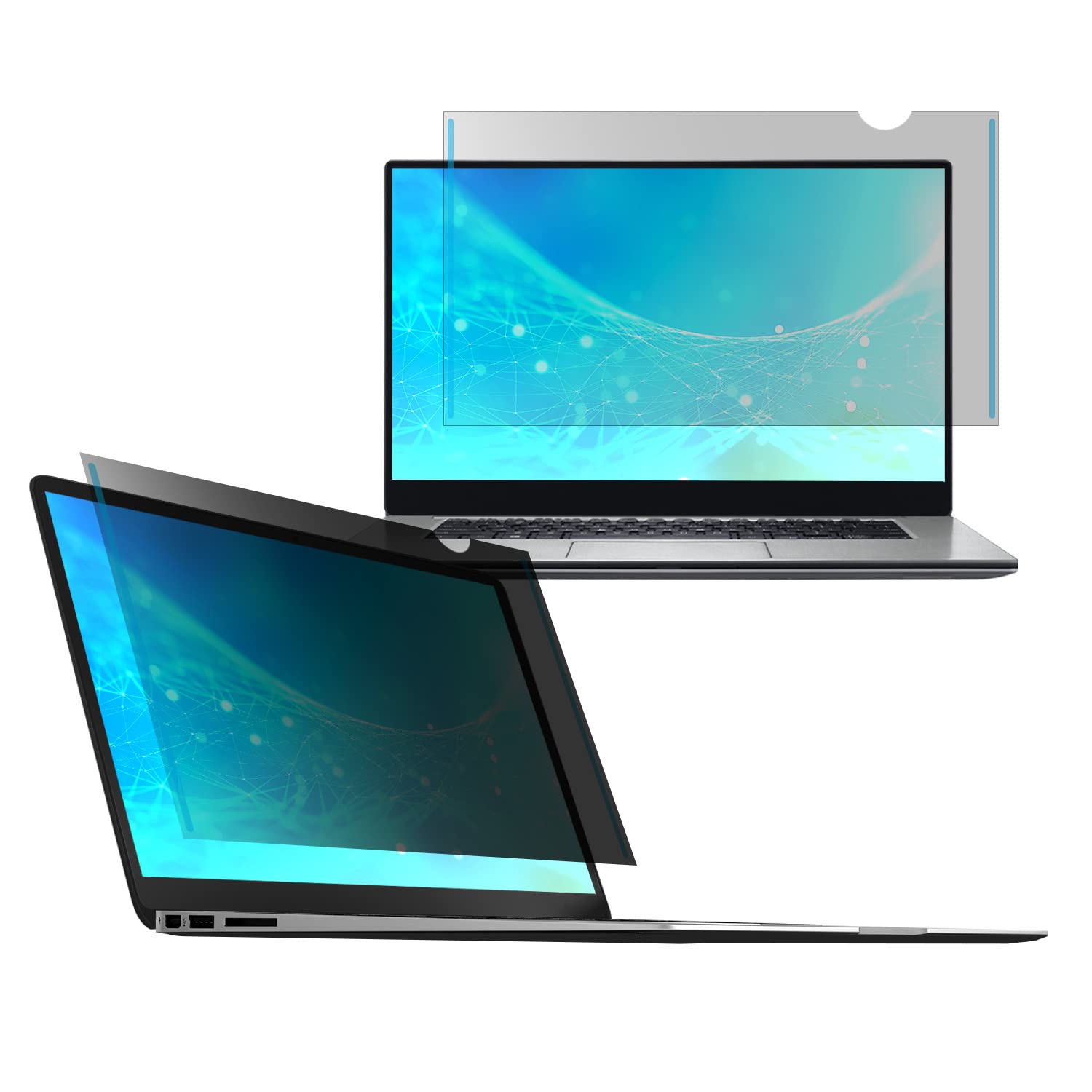 SenseAGE 14インチ 16:9 ノートパソコン用 プライバシーフィルター 粘着式 [ HP, ASUS, Lenovoなどラップトップ対応] 貼り付け簡単 アンチグレア 覗き見防止 保護フィルム ブルーライトカット 反射防止