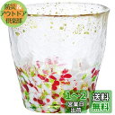 アデリア(ADERIA) 津軽びいどろ 氷華金彩 ロックグラス 春 300ml 日本製 専用木箱入 ハイボール ウイスキー ビール 日本酒 焼酎 おしゃれ ブラ...