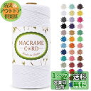 LEREATI マクラメロープ 2mm x 200m マクラメ糸 綿ロープ yarn コットンロープ 綿糸 ひもめんマクラメ 紐 DIY 手編みロープ, 壁掛け, 鉢植え装飾, 編み物, 工芸品 (ホワイト)