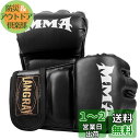 LangRay オープンフィンガー グローブ ボクシンググローブ 手袋 MMA 総合格闘技 ボクシング ムエタイ 空手 テコンドーなど トレーリング用 メ ンズ...
