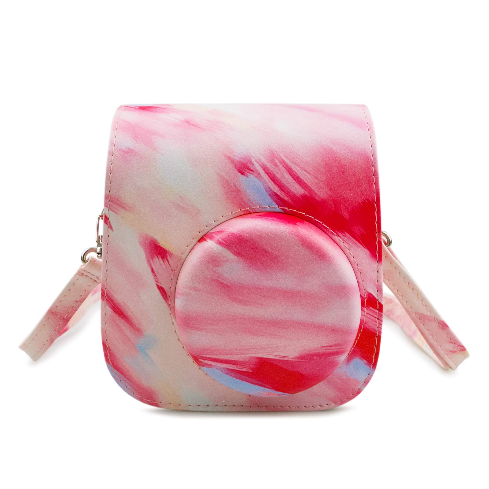 【送料無料】HIYQIN チェキケース,FUJIFILM instax mini12/11/9/8+/8ケース 可愛いカメラバッグ ショルダーストラップ付き P...