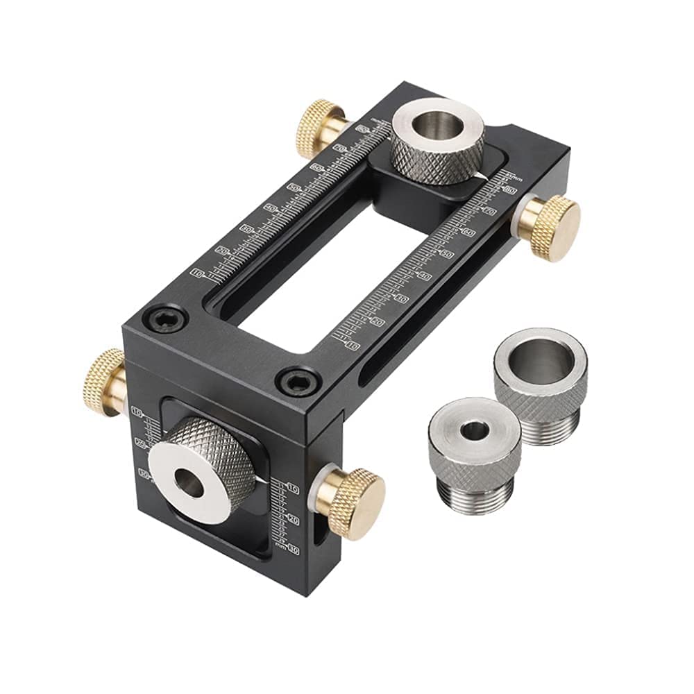 【送料無料】SOYAN ドリルガイド ダボ穴治具 木工ツール 2in1 多機能 立て板と横板のねじ穴あけガイド ..