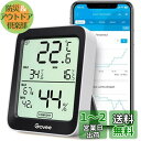 Govee 温湿度計 温度計 湿度計 Bluetooth デジタル スマホで温度湿度管理 温度 湿度 高精度 コンパクト 大画面 グラフ記録 アラーム 異常通知 最高最低温湿度 乾燥対策 加湿対策 温室 地下室 室内 置掛兼用