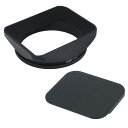 【送料無料】Haoge 67mm スクエア メタル ねじ込み式マウント レンズフード シェード キャップ付き anon Nikon Sony Leica Leitz Carl Zeiss Voigtlander Nikkor Panasonic Fujifilm Olympus の67mmレンズ、その他の6mmフィルタースレッドレンズ用