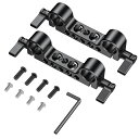 【送料無料】SMALLRIG 15mmロッドクランプ 2個入り 15mmロッドロックノブ 15mmダブルロッドクランプ 1/4インチメスネジ付きロッドクランプ-2061