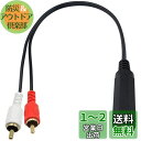 【送料無料】Poyiccot 6.35mm RCA 変換 オーディオケーブル、6.35mm(メス)to 2RCA (オス)オーディオケーブル、 6.35mm rca 変換プラグオーディオケーブル、金メッキ