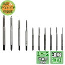 Wolfride 10本セット タップドリルセット ミニタップセット スパイラル タップ 面取りタップ 穴あけ ネジ切り HSS 高速度鋼 M1 M1.2 M1...