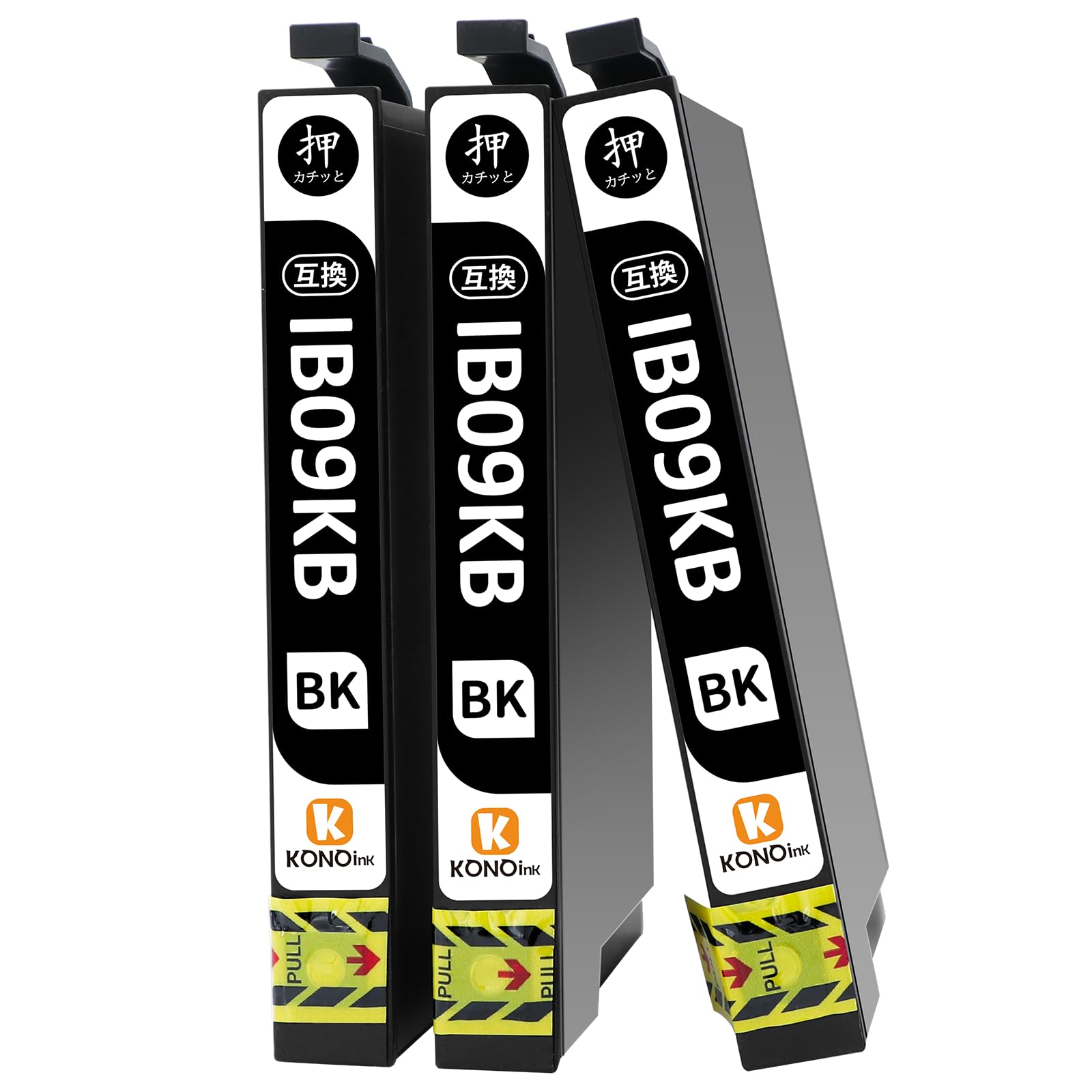【送料無料】【KONOink】 エプソン用 EPSON インク IB09 (電卓) IB09CL4B 互換 インクカートリッジ 対応機種：PX-M730F PX-S730 互換インク 黒 3本セット IB09KB 説明書付き
