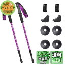 Glvaner トレッキングポール 2本セット トレッキングステッキ 登山 ストック アンチショック機能付 6061アルミ製 軽量300g 3段伸縮式 ウォーキ...