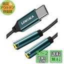 LOKUKA タイプ C マイク ヘッドホン 分岐 DACチップ内蔵 ハイレゾ再生対応 映画と音楽鑑賞 ボイスチャットや通話に usb-c ヘッドセット 変換 ...