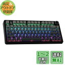 EPOMAKER x Aula F75 ゲーミングキーボード ガスケット メカニカルキーボード 5層パッド&ノブ付き 75% ワイヤレス ホットスワッパブル Bluetooth/2.4GHz/USB-C RGB 技適認証取得 (Black Gradient, LEOBOG Reaper Switch)