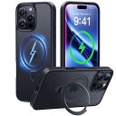 【8年間の集大成!4in1全機能満載】CASEKOO iPhone 16 Pro 用 ケース 米軍MIL規格 横縦両立 指紋防止 マット仕上げ 最大25W急速充電対応 MagSafe対応 黄変防止 いphone16pro 用ケース 半透明 ストラップホール付き ワイヤレス充電対応 アイフォン16pro用 ケース 6.3イン