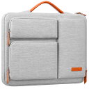 【送料無料】Lacdo 360° 保護 15-16 インチ ラップトップスリーブケース 用 15-15.6 インチ Acer HP Lenovo Dell ASUS ラップトップ、16 インチ新しい MacBook Pro M4/M3/M2/M1 Pro/Max A3403 A3186 A2991 A2780 2024-2019 コンピュータ バッグ、グレー