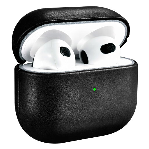 ケース for AirPods 3(2021年10月発売) EUKUS for AirPods 第3世代 ケース 革 用 保護 カバー エアーポッズ3 ケース 分離式 全面保護 落下防止 耐衝撃 指紋防止 紛失防止 装着充電可能 充電便利 LEDライト可視 ワイヤレス充電対応 持ち運びに便利(黒) ケース for AirPods 3(2021年10月発売) EUKUS for AirPods 第3世代 ケース 革 用 保護 カバー エアーポッズ3 ケース 分離式 全面保護 落下防止 耐衝撃 指紋防止 紛失防止 装着充電可能 充電便利 LEDライト可視 ワイヤレス充電対応 持ち運びに便利(黒)