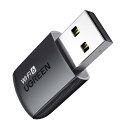 UGREEN Wi-Fi 無線LAN 子機 AC650 433Mbps + 200Mbps Windows10/8.1/8/7 10.11~10.15 Linux 対応 USB ワイヤレス ネットワーク アダプター PC デスクトップ ノートPC用 5GHz/2.4GHz デュアルバンド ミニサイズ