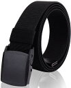 JINSELF 【YKK社製バックル採用】 ベルト メンズ 超伸縮 大きい フリーサイズ 軽量 ナイロン タクティカルベルト 作業着 作業用 仕事用 サバゲー ...