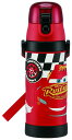 【送料無料】スケーター(skater) 子供用 ステンレス 水筒 直飲み 480ml カーズ 子供に優しい軽量タイプ 男の子 保冷専用 ディズニー 3D立体プリントwaterbottle スポーツボトル かわいい キッズ 子供 こども 水瓶 SDPV5-A