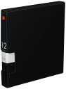 バッファロー BUFFALO CD&DVDファイルケース ブックタイプ 12枚収納 ブラック BSCD01F12BK