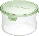 【送料無料】iwaki(イワキ) 耐熱ガラス 保存容器 グリーン 丸型 S 490ml パック&レンジ KT7401H-G