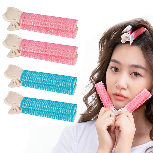 ZHEJIA 手巻きカーラー カーラー マジックカーラー 4個セット くるんと前髪カーラー ふんわり 前髪 ヘアカーラー diy 前髪カーラー 巻き髪マジックカーラー スタイリングツール 前髪クリップ 使用簡単 ブルーピンク ZHEJIA 手巻きカーラー カーラー マジックカーラー 4個セット くるんと前髪カーラー ふんわり 前髪 ヘアカーラー diy 前髪カーラー 巻き髪マジックカーラー スタイリングツール 前髪クリップ 使用簡単 ブルーピンク