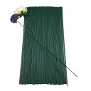 Dorasu 紙巻ワイヤー フローラルセット 造花の茎になる セット 花材 ワイヤー 地巻ワイヤーブーケの花包みと手芸用 100本 18cm