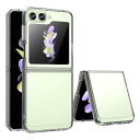 Samsung Galaxy Z Flip5 ケース『AFINER』新型 軽量 超薄型 TPU+PC 透明 カバー Samsung Galaxy Z Flip5 専用 耐衝撃 衝撃吸収 指紋防止 擦り傷防止 レンズ保護 着脱簡単(透明)