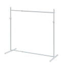 【送料無料】HEIAN SHINDO ハンガーラック 押入れ収納 シングル 縦横伸縮 ホワイト 幅75~130cm 高さ81~110cm 奥行き40cm OHW-10 平安伸銅工業