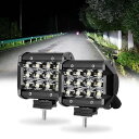【送料無料】Largoods LED作業灯 4インチ ワークライト 36W LEDライト フォグランプ ホワイト 6500k IP67防水防塵 狭角 光学設計 高輝度 長寿命 省エネ バイク/SUV/ATV/トラック/建築機械/作業車 2個セット