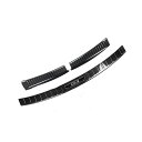 Catland CX5 KF系 リアバンパープロテクター アクセサリー ラゲッジスカッフプレート マツダ CX-5 リアバンパーガード 保護カバー キズ防止 内装 外装 カスタム パーツ ステンレス製 ブラックヘアライン ロゴ付き 社外品 3PCS