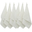 【送料無料】KYOSAMA 食器 だいふきん 雑巾 キッチンタオル 厚手 キッチンクロス マイクロファイバー キッチン用品 布巾 台拭き 鏡拭き ガラス拭き キッチンふきん 台ふきん(ホワイト6枚 )約29*29cm ワッフル生地 吸水 速乾