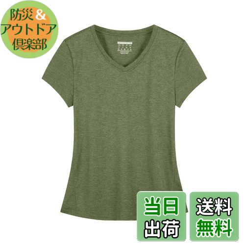 【送料無料】[KEFITEVD] 半袖tシャツ レディース 大きいサイズ vネック ランニングシャツ ゆったり ス..