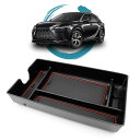 ruiya 改良済み 新型 レクサスrx 5代目 RX500h RX450h+ RX350h 専用 コンソールトレイ コンソール トレイ コンソールボックス センターコンソール レクサスRX500h アクセサリー 小物入れ ABS素材 ガタガタ音なし 内装パーツ カスタムパーツ (レッド)