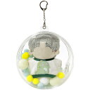 【送料無料】Umora バッグ 痛バ 防塵 ぬいポーチ10cmぬいぐるみ用 防水 人形入れ 全透明 クリア ケース 丸い 鞄に付ける キーホルダー付 直径14c...