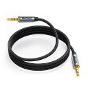【送料無料】MMOBIEL 3.5mm オーディオ オス - オス Aux ケーブル - 4 ピン TRRS ソケット - Aux - Aux ケーブル - 延長ケーブル - オーディオおよびマイク機能 - ヘッドセット、ヘッドフォン、電話などと互換性あり - 1M