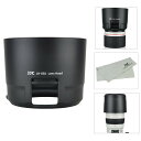 【送料無料】JJC 可逆式 レンズフード Canon ET-83D 互換 Canon EF 100-400mm F4.5-5.6L IS II USM レンズ用 フィルター 調整可能 黒
