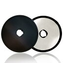 【送料無料】30cm レフ板 折りたたみ 穴あき 夜景レフ 小型タイプ 銀面 黒面 両面タイプ 映り込み防止 料理 撮影 飛行機 電車 屋外撮影 写真撮影 商品撮影