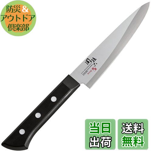 商品情報商品の説明鋭い切れ味が持続するステンレス三層鋼 ステンレス三層鋼:刃材は高度のステンレス刃物鋼、合わせ材は研ぎやすいステンレス材を採用することで切れ味と研ぎやすさを実現。 耐熱性に優れた樹脂柄 食器洗浄機や食器乾燥器に使用可。 材質 刃体:ステンレス複合材(刃材:モリブデンバナジウムステンレス刃物鋼 合わせ材:ステンレススチール) 柄:ポリプロピレン(耐熱温度110°C)、ナイロン(耐熱温度170°C) サイズ:約30×230×15mm 刃渡り:約120mm 重量:約50g 原産国:日本 右利き左利き兼用の包丁になります。左利きの方でもご使用いただけます 使用後は速やかに汚れや水分を取り除いて乾燥させ てください。 汚れや水分を残したまま放置するとサビや変色の原因になります。主な仕様 鋭い切れ味が持続するステンレス三層鋼brステンレス三層鋼:刃材は高度のステンレス刃物鋼、合わせ材は研ぎやすいステンレス材を採用することで切れ味と研ぎやすさを実現。br耐熱性に優れた樹脂柄 食器洗浄機や食器乾燥器に使用可。br材質 刃体:ステンレス複合材(刃材:モリブデンバナジウムステンレス刃物鋼 合わせ材:ステンレススチール) 柄:ポリプロピレン(耐熱温度110度)、ナイロン(耐熱温度170度)brサイズ:約30×230×15mm 刃渡り:約120mm 重量:約50gbr原産国:日本br右利き左利き兼用の包丁になります。左利きの方でもご使用いただけますbr使用後は速やかに汚れや水分を取り除いて乾燥させ てください。 汚れや水分を残したまま放置するとサビ や変色の原因になります。